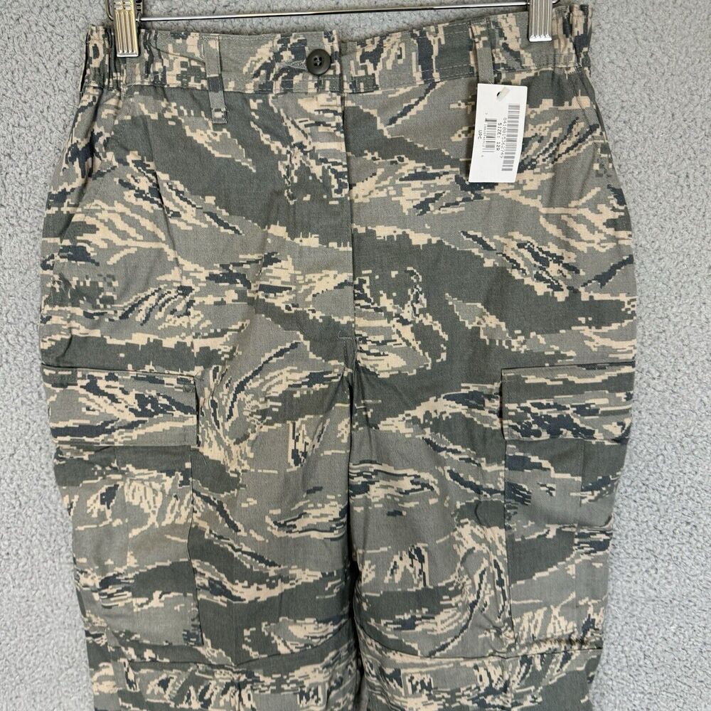 US Air Force Pants Womens 12R Green Camouflage Cargo Military Official - Picture 2 of 10